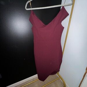 Plum Fashion Nova Off The Shoulder Dress